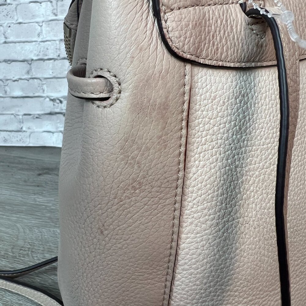 Kate Spade Leila Backpack Beige/Ivory Purse Leather - Picture 3 of 5